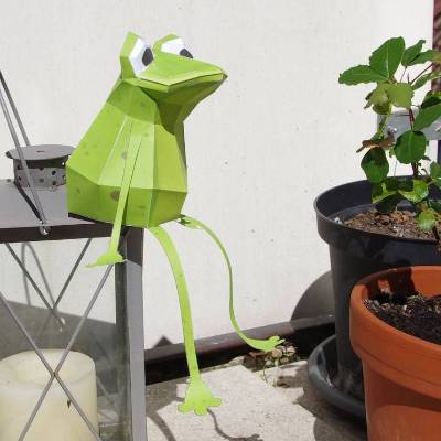 Ausschneidebogen Frosch, Basteln (pdf) 3D-Puzzle