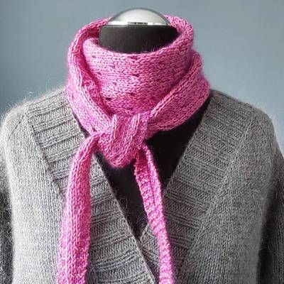 Strickanleitung "Antonia" - schmaler Schal stricken