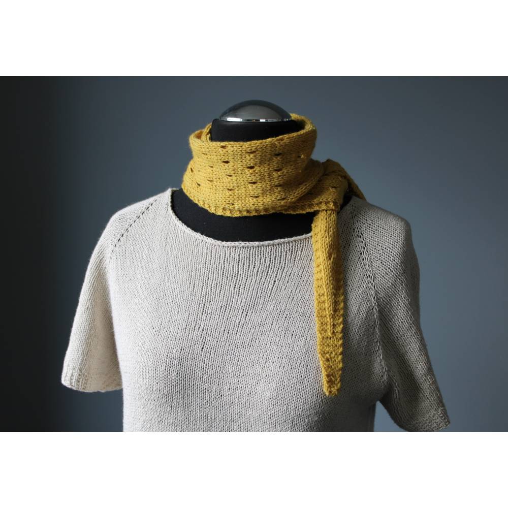 Strickanleitung "Antonia" - schmaler Schal stricken Bild 10