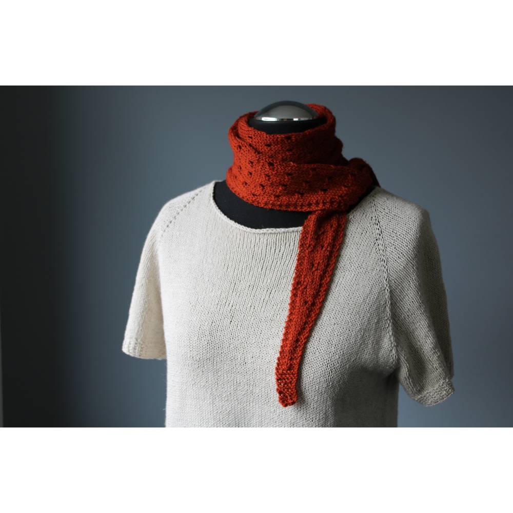 Strickanleitung "Antonia" - schmaler Schal stricken Bild 3