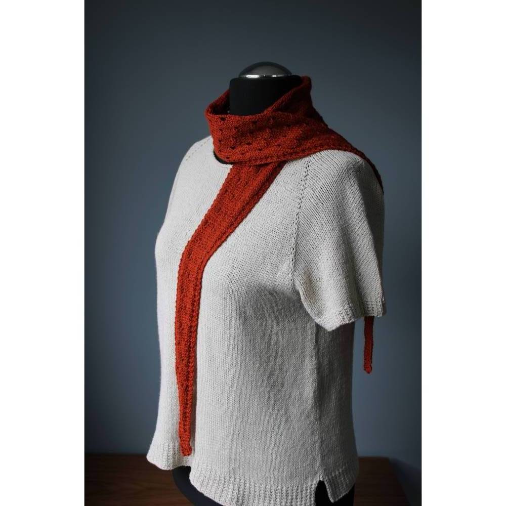 Strickanleitung "Antonia" - schmaler Schal stricken Bild 5