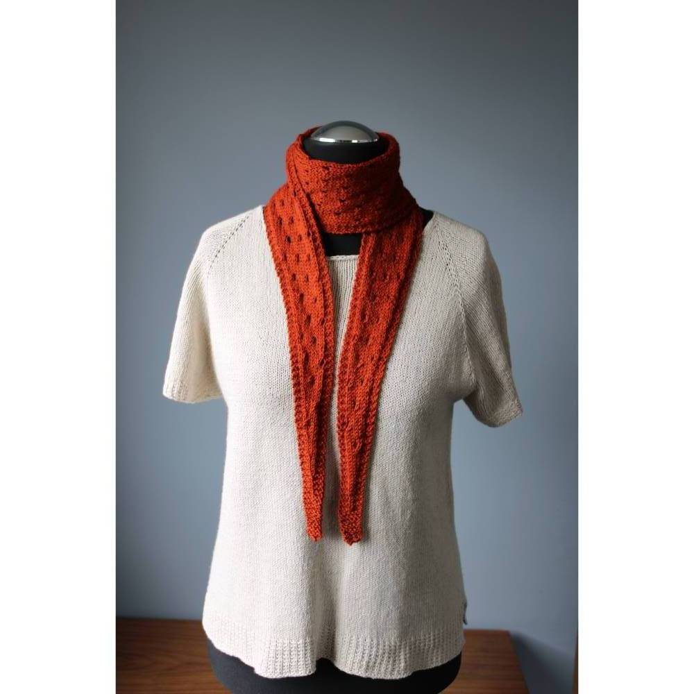 Strickanleitung "Antonia" - schmaler Schal stricken Bild 6