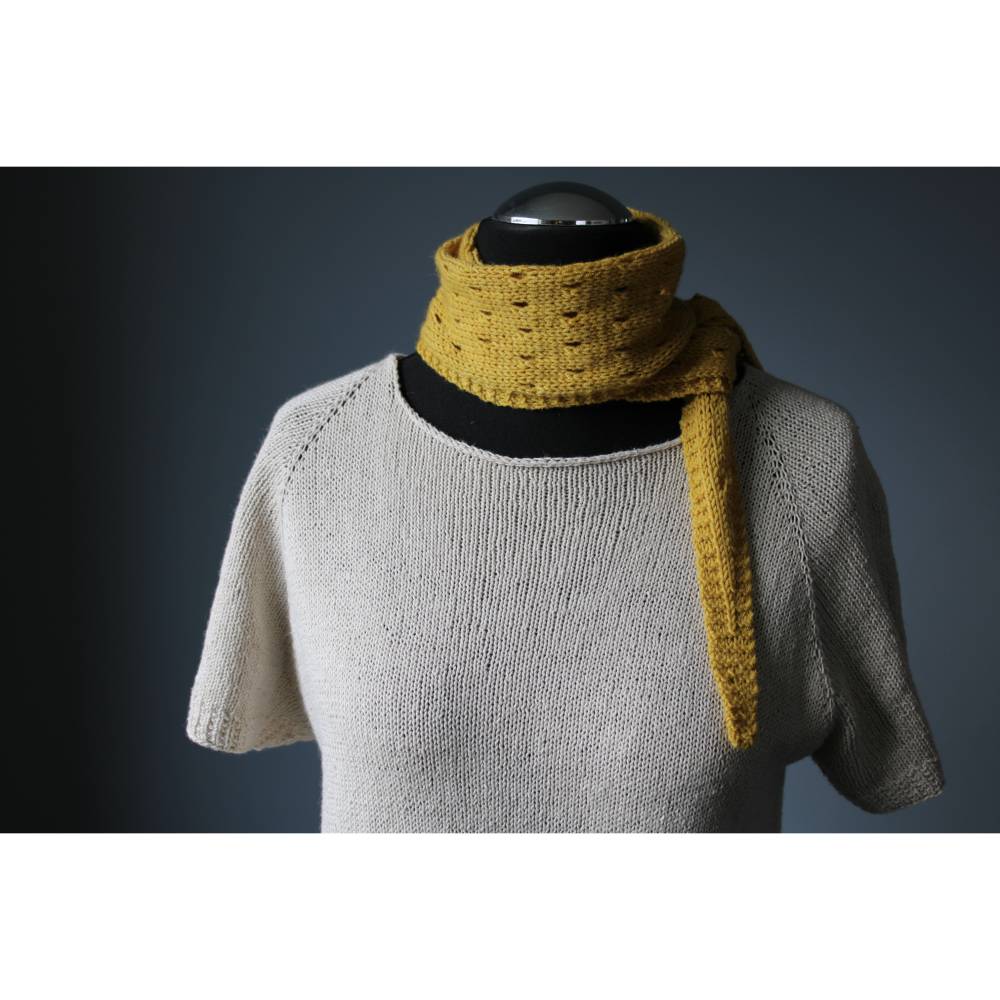 Strickanleitung "Antonia" - schmaler Schal stricken Bild 9