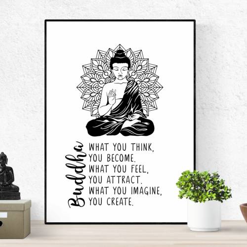 Geschenk Yoga Yogini Weihnachtsgeschenk Yogafan - Yogastudio - Achtsamkeit Spruchposter Sprüche