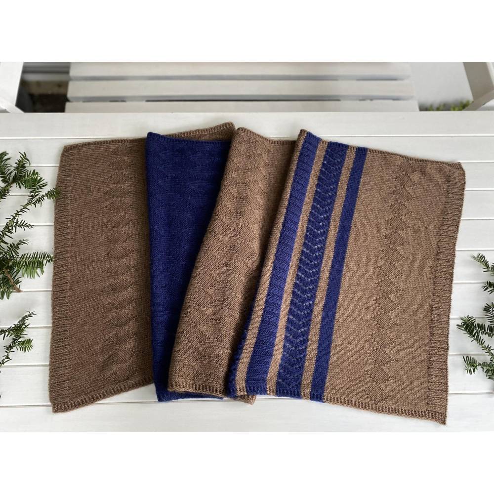 Strickanleitung Lizas Schaltuch Mocha Blues Bild 7