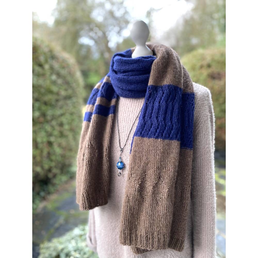 Strickanleitung Lizas Schaltuch Mocha Blues Bild 9