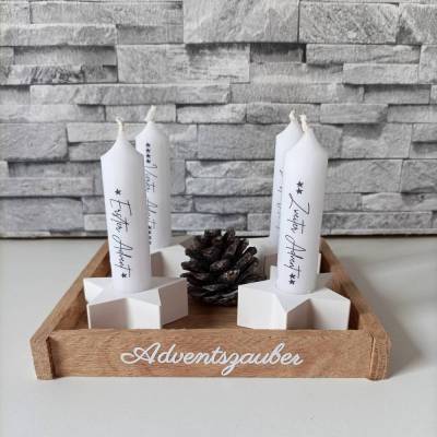 Adventskranz klein – Moderner Mini Adventskranz to Go aus Raysin, handgefertigt & individuell