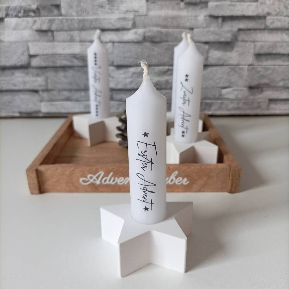 Adventskranz klein – Moderner Mini Adventskranz to Go aus Raysin, handgefertigt & individuell