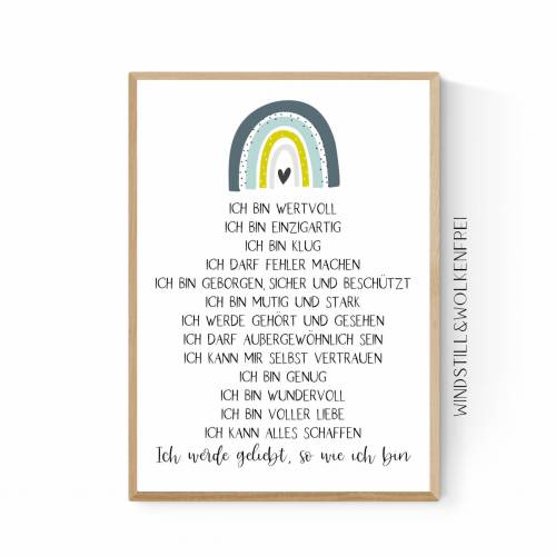 Weihnachtsgeschenk Geschenk Patenkind Neffe Nichte Affirmationen