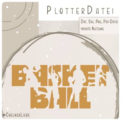 Plotterdatei Basketball – Dynamisches Sport-Design für DIY-Projekte & Fanartikel