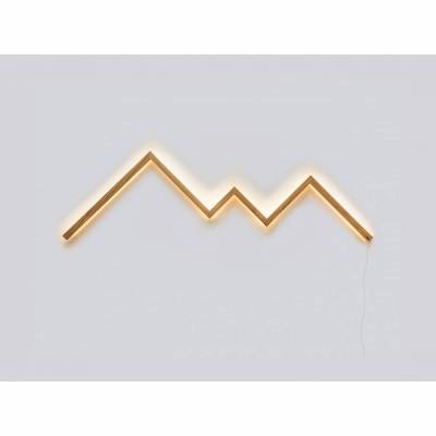 Alblicht 140 Bergliebe Wandlampe | Eiche Holz  | modernes Design | Wandleuchte Holzlampe | Berge Bergkette