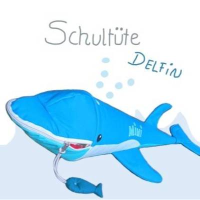 Schultüte Zuckertüte Delfin 
