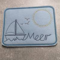 DreamEmbroid  "Meerfeeling" MugRug - digitale Stickdatei in 3 Versionen