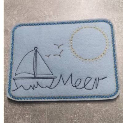 DreamEmbroid  "Meerfeeling" MugRug - digitale Stickdatei in 3 Versionen