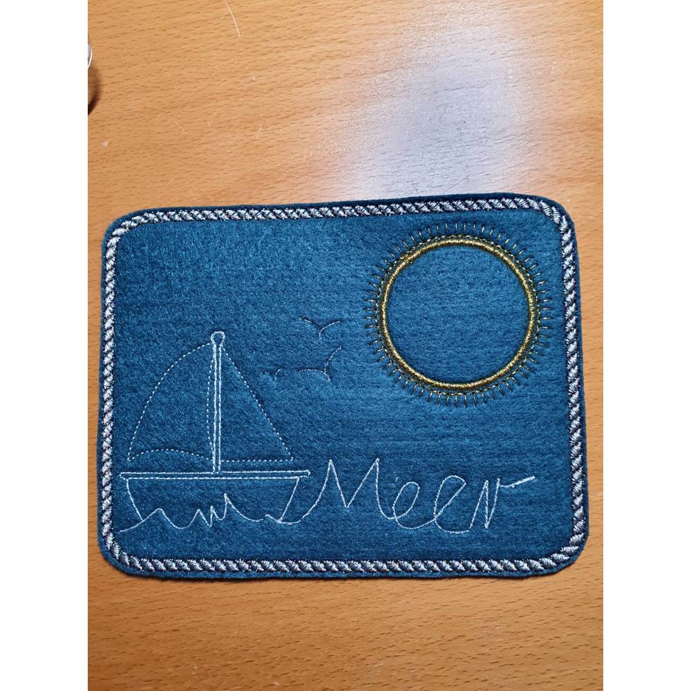 DreamEmbroid  "Meerfeeling" MugRug - digitale Stickdatei in 3 Versionen Bild 5