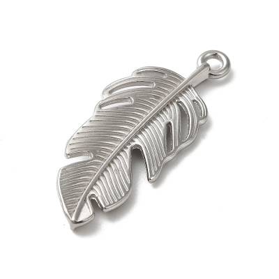 Edelstahl Feder, Anhänger,Edelstahl,