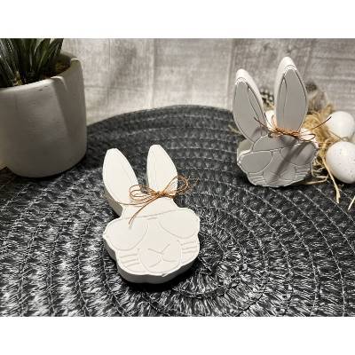 Osterdeko Raysin coole Osterhasen mit Schleife Hase Homedekor Figur kl. Aufmerksamkeit Geschenkidee Männer Mitbringsel