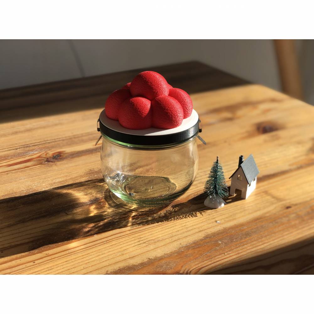 Bollenhut-Deckel Schwarzwald für das Glück-Marmeladenglas