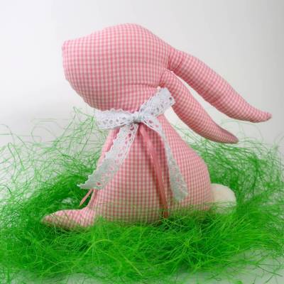 Osterhase aus Stoff - schöne Deko für Ostern - Stoffhase für das Osternest - Osterdeko