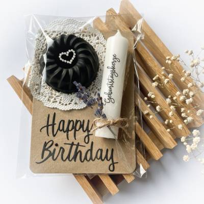 Geschenkset "Pustekuchen Black" | Raysin Kerzenset zum Geburtstag