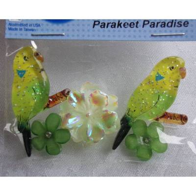 Dress it up  Button      Papagei  (1 Pck.)    Parakeet Paradise