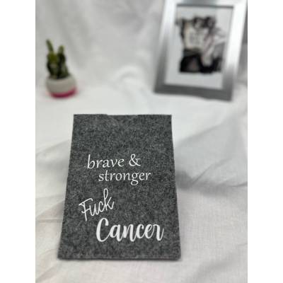 Chemopass-Hülle, Therapieplan , Wollfilzhülle