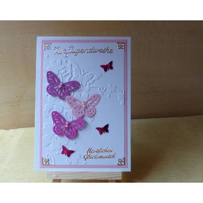 Glückwunschkarte zur Jungendweihe Mädchen