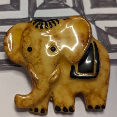 Niedliche vintage Brosche , Elefant