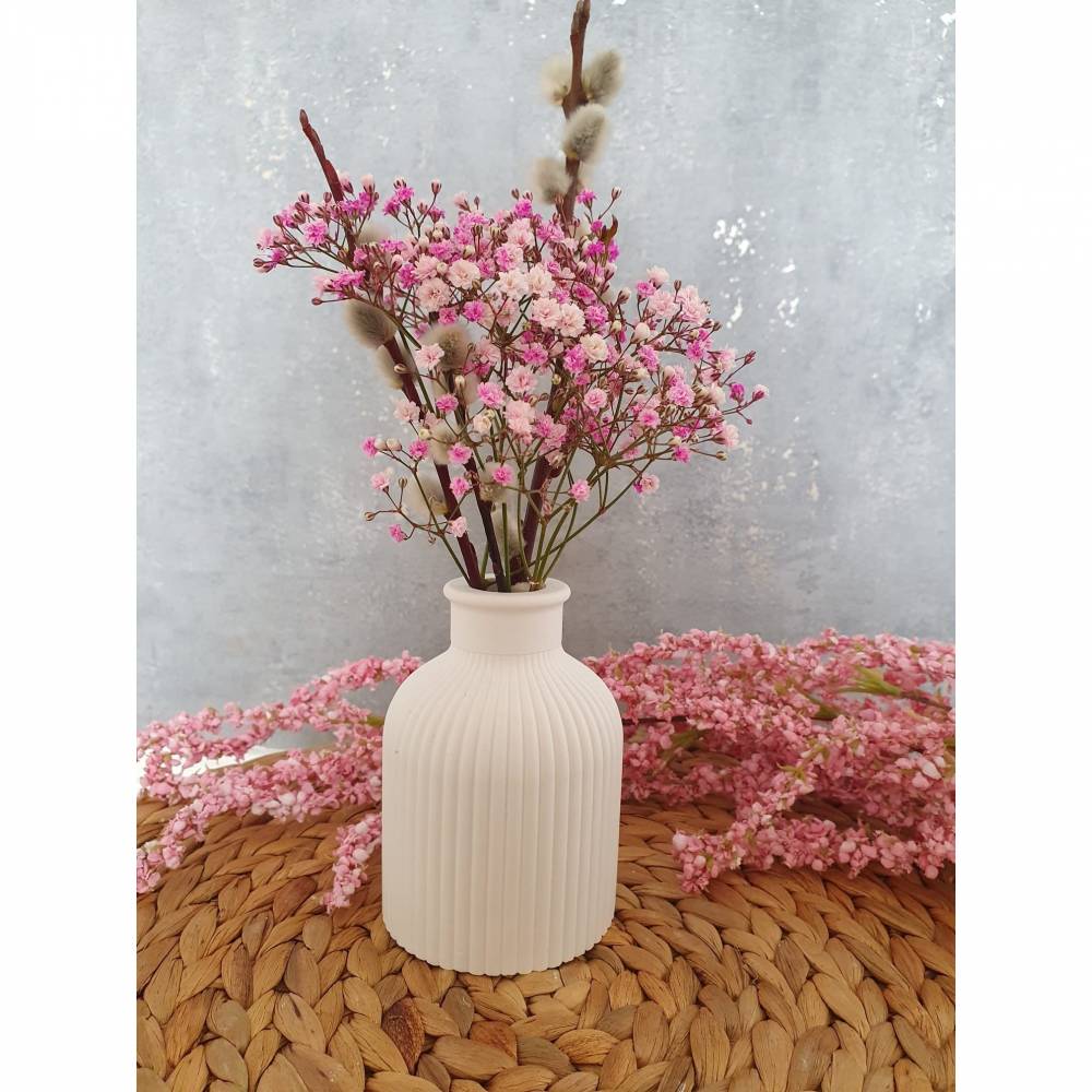 Vase geriffelt aus Keraflott, Deko