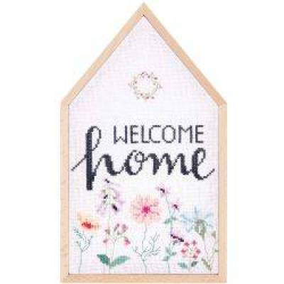 DIY RICO Design Stickpackung Welcome home gezählter Kreuzstich Komplettpackung