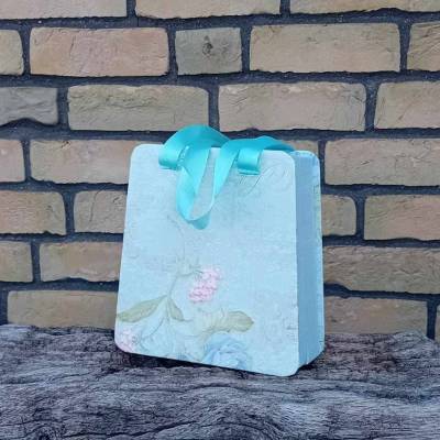 Geschenkverpackung Geschenktasche Geschenkbox, 2 Größen, rosa oder hellblau