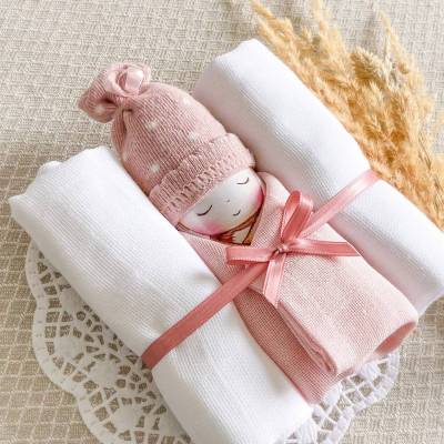 Windelbaby rosa zur Geburt – personalisierbares Geschenk mit Name