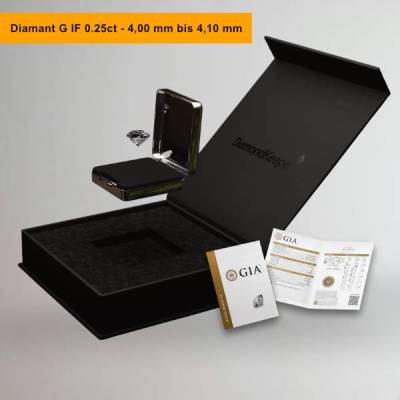 Lupenreine feinweisse Diamanten ab 0.02ct bis 0.25ct inkl. Echtheitszertifikat oder GIA Zertifikat & Lasergravur