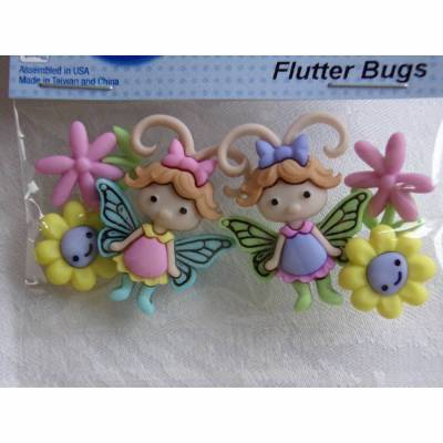 Dress it up Knöpfe    Insekten Damen  (1 Pck.)    Flutter Bugs