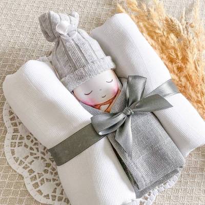 Windelbaby neutral grau zur Geburt – personalisierbares Geschenk mit Name