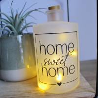 Flaschenlicht "Home" aus der Manufaktur Karla