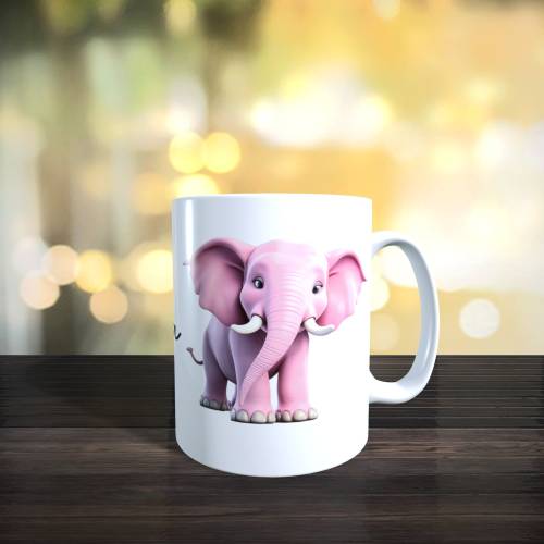 Kindertasse mit Namen, Elefant, personalisiert, Junge, Mädchen, Geschenk, Keramik