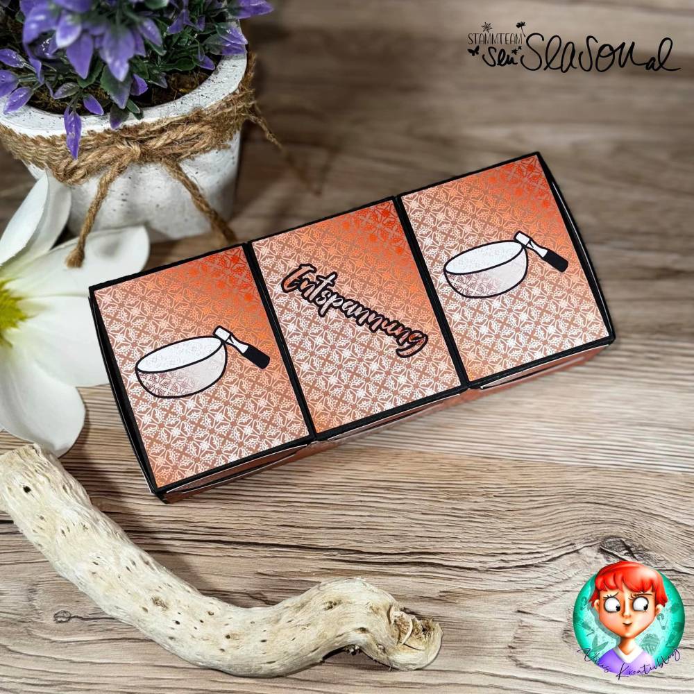 Digipapier indische Muster, Variante orange, Digistamp Klangschale, Entspannung, Yoga, indisches Design senSEASONal Bild 4