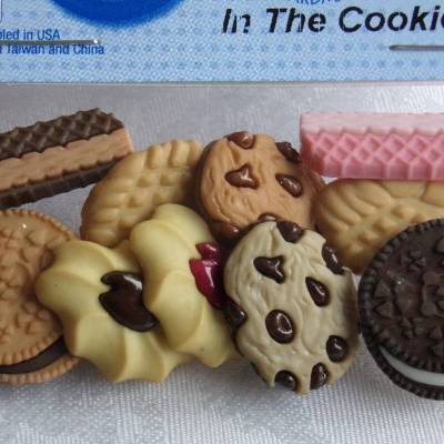 Dress it up Knöpfe     Bäckerei  (1 Pck.)    In The Cookie Jar