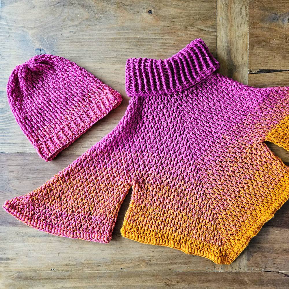Häkelanleitung für Poncho+Mütze ,,Warmer Winter" jede Größe, jedes Garn Bild 5