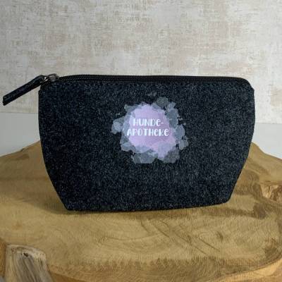 kleine Tasche aus Filz | Hundeapotheke | Geschenk für Hundebesitzer
