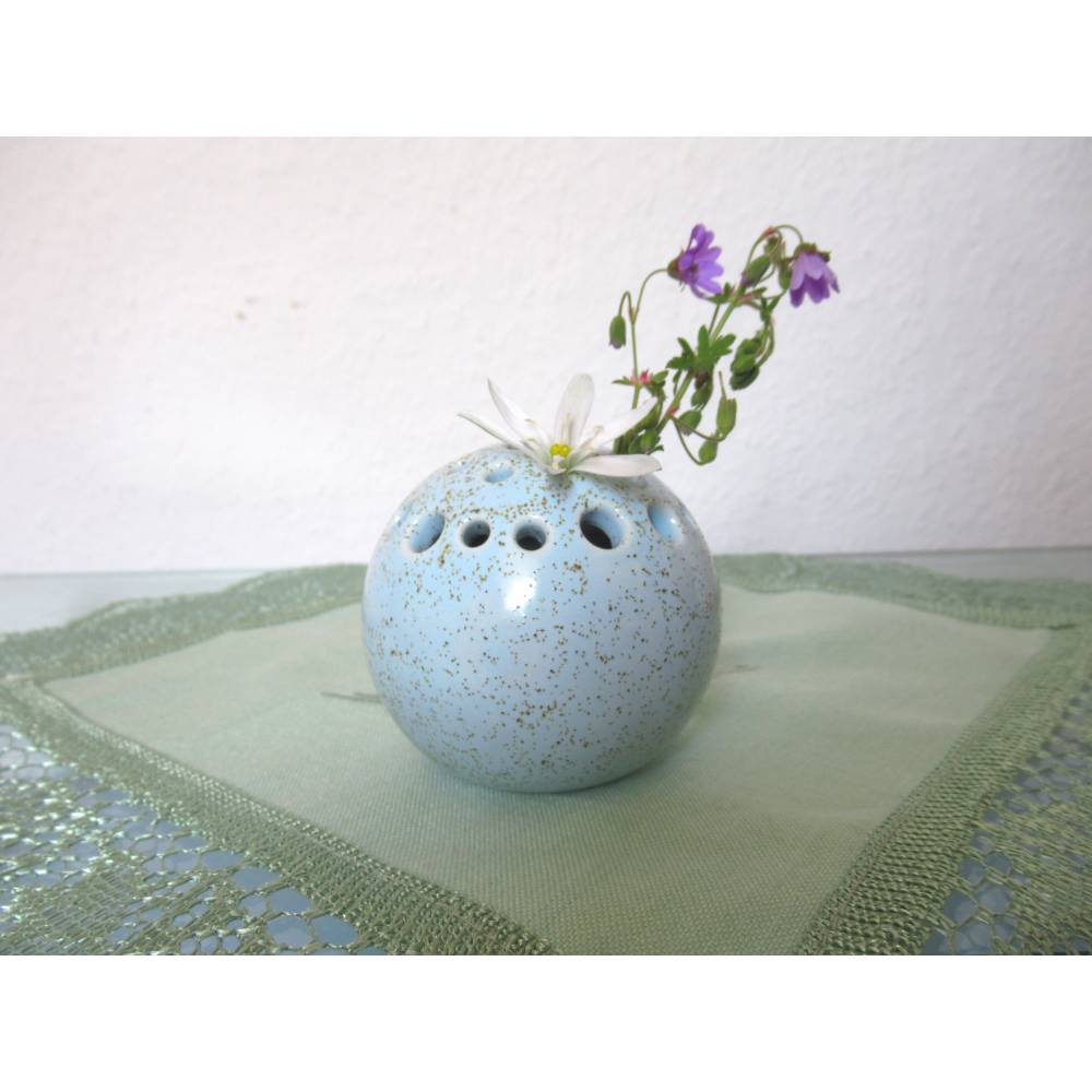 Minivase, 3er-Set, Ikebana, Keramik, Steckvase, Blumenvase