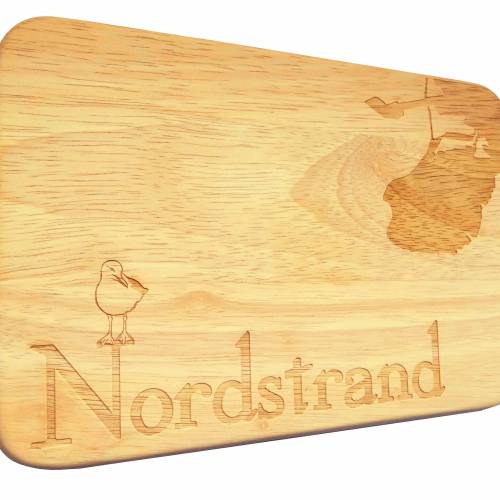 Brotbrett Nordstrand Nordsee Frühstücksbrett Halbinsel Norddeutschland