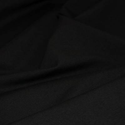 Jersey Baumwolljersey Stoff schwarz Uni