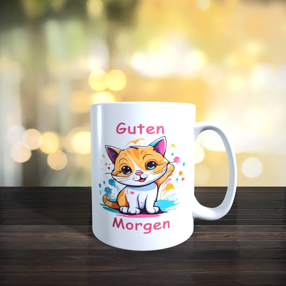 Katzen Tasse, beidseitig bedruckt, Katzen, Katzentasse, Katzenliebhaber