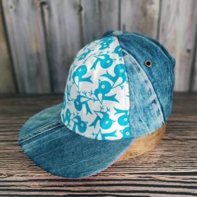 5-Panel-Cap Upcycling | RETROSPATZ | Snapback, Flat-Visor | RÄUBERKIND