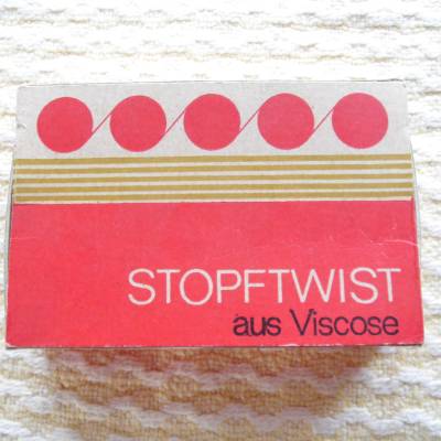 Vintage Stopftwist aus Viscose DDR aus den 1970er oder 1980er Jahren