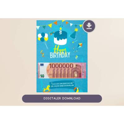 Wunscherfüller | Geldgeschenk für Kinder | Geburtstag | digitaler Download | PDF DIN A4 zum Ausdrucken | Geschenkidee Ki