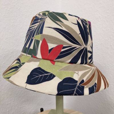 Stoffhut Buckethat Fischerhut Bunte Blätter