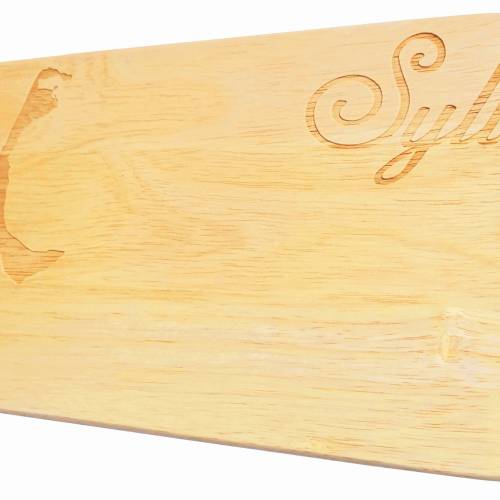 Brotbrett Sylt Gravur Nordfriesische Inseln Holz Nordsee norddeutsches Design Holzgravur